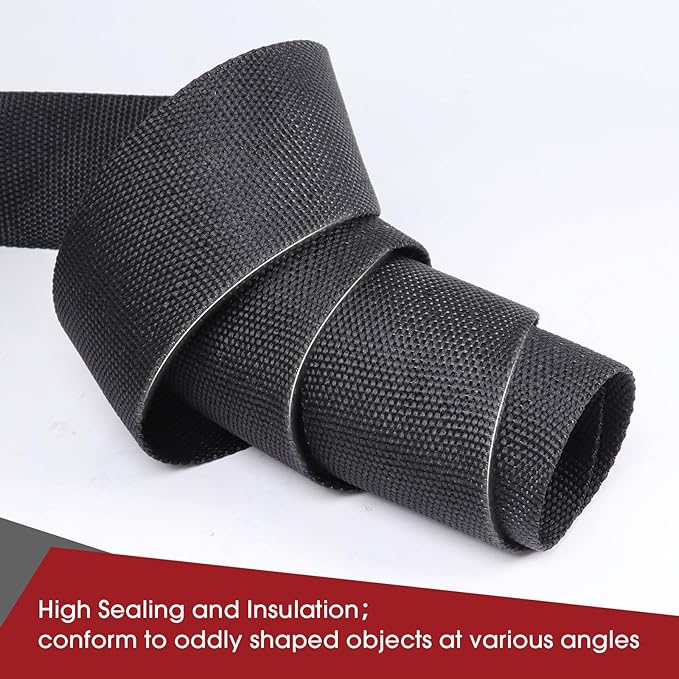 BuyUneed Heat Shrink Wire Loom 2:1 Shrinkable Braided Cable Sleeve 3/4 Inch ID-46ft Abrasion Protection Flexibility Fabric Wiring Harness Cover Sheath