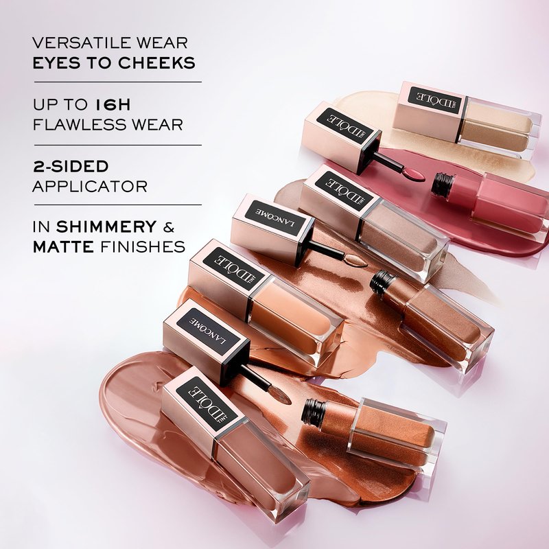 Lancôme Idôle Tint Long Wear Liquid Eyeshadow & Eyeliner - Multi-Use Eye Makeup in Shimmery & Matte Finishes - Buildable Color & Up to 16H of Wear - 10 Lavander Latte: Irridescent Lavender