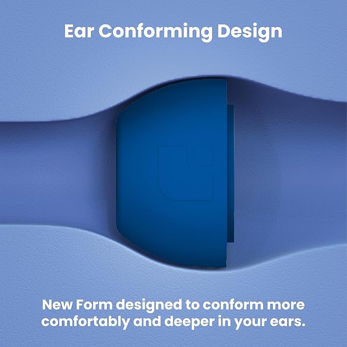 Foam Masters Ultra-Premium Memory Foam Ear Tips for AirPods Pro 1st & 2nd Gen | 3 Pairs | New Ver. | Secure Fit | Super Comfort | Better Noise Cancel | Replacement Buds (Small, Blue)