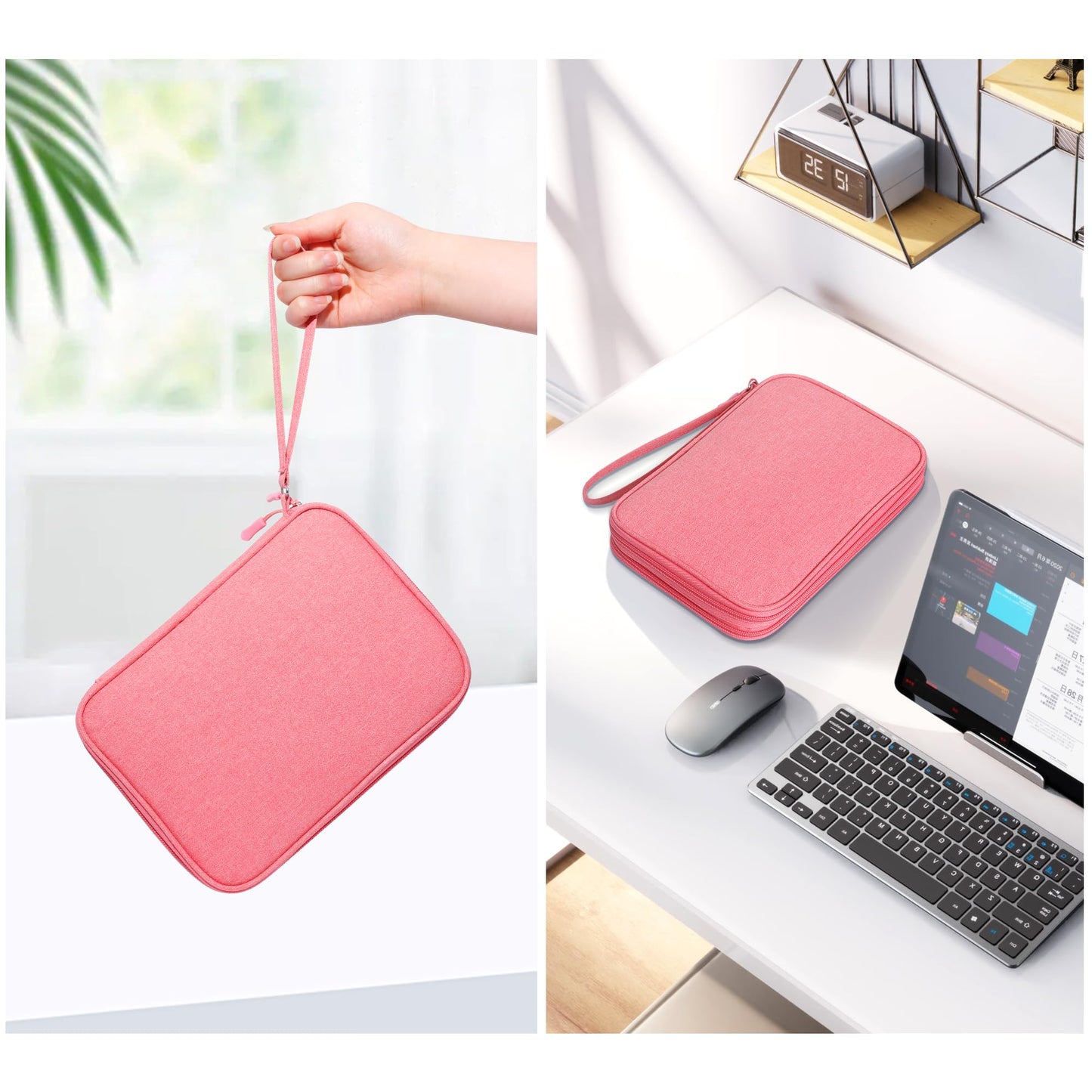 CILLA Electronics Organizer Travel, Travel Cord Organizer Case, Compact Electronics Accessories Bag for Cable, Cord, Charger, Phone
