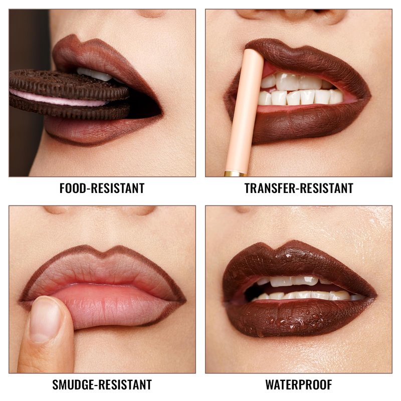 Oulac Waterproof Lipliner Pencil - Smooth and Creamy, Retractable Lip Makeup for Precision Application, Vegan & Cruelty-Free, LL05 Seductive