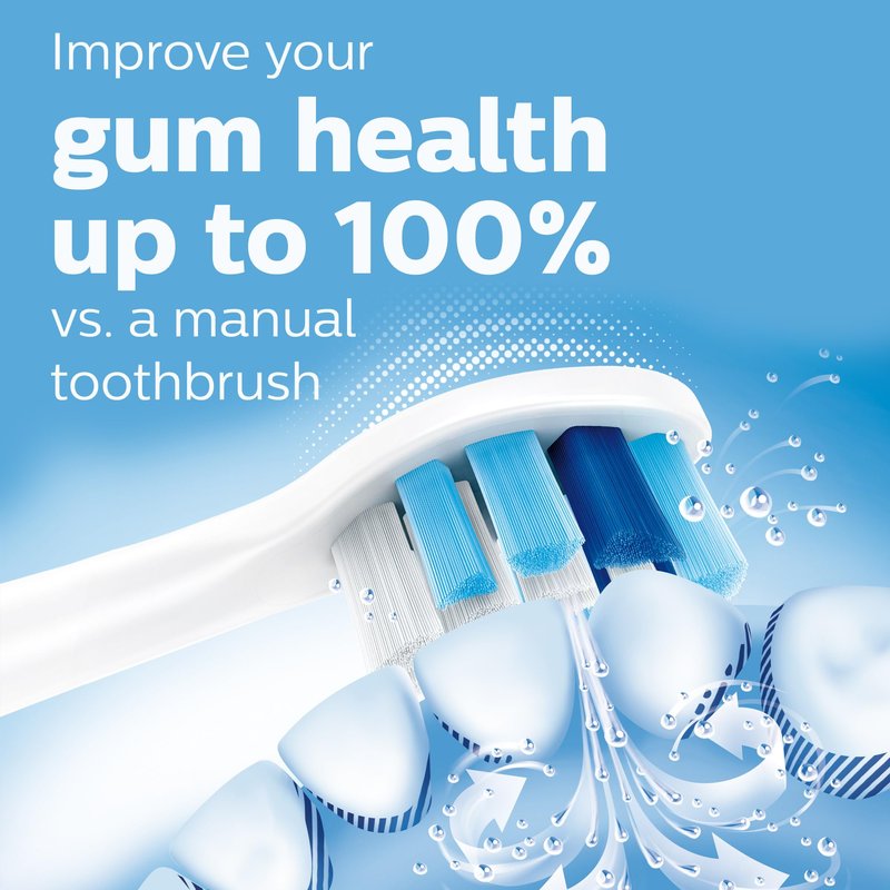 Philips Sonicare Compact Flosser 1000, Purple, ProtectiveClean 5300 Rechargeable Electric Toothbrush and 2PK Compact Nozzle Bundle, BD2001AZ