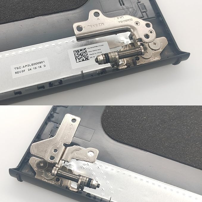 Jxjslp Replacement LCD Back Cover Top Case Lid Front Bezel Frame with Hinges for DELL Inspiron 15 3510 3511 3515 Series Laptop 0WPN8 00WPN8 9WC73 09WC73 AP3LE000901 Black