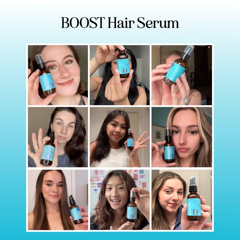 Volumizing Biotin Hair Serum for Men & Women - Caffeine Serum for Hair and Scalp Care with Peppermint Black Castor & Rosemary Oil for Enhanced Volume Shine & Hydration - Vegan & Cruelty Free (4 Fl Oz)