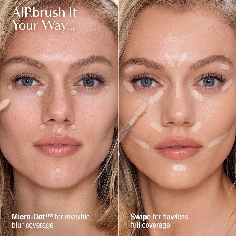 Charlotte Tilbury AIRbrush Flawless Blur Concealer - Concealer for Dark Circles, Blemishes & More - Hydrating, Full Coverage with a Natural Matte Finish - 5.5 Medium