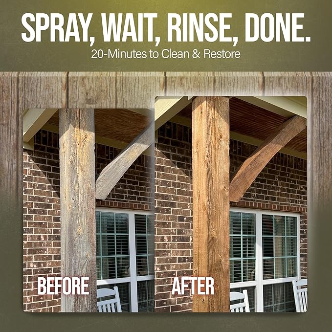 Wood Wizard RevivePro Cleaner: Elevate Your Deck and Fence Wood's Natural Charm with SESW's Premium Care Solution (5)