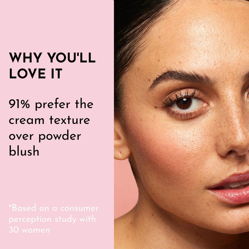 LAWLESS Pinch My Cheeks Soft-Blur Cream Blush - Angel - Premium Blush with Natural Ingredients to Re-Energize and Protect the Skin While Imparting a Soft, Cloudy Finish - 0.18 oz