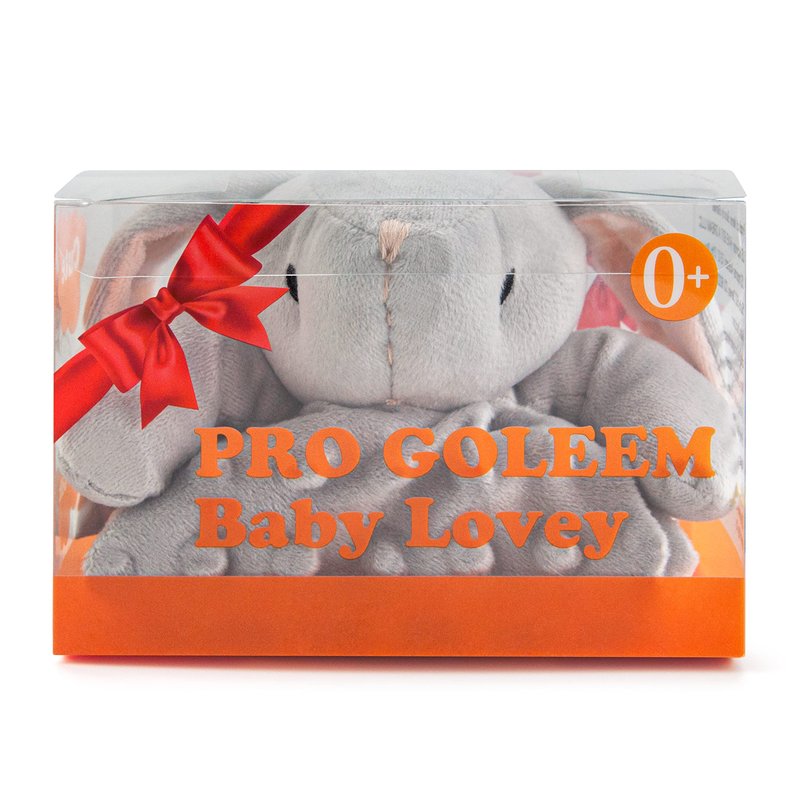 Pro Goleem Loveys for Babies - Soft Security Blanket Baby Snuggle Toy Newborn Stuffed Animals Baby Gifts for Boys and Girls, Grey Bunny 16 Inch