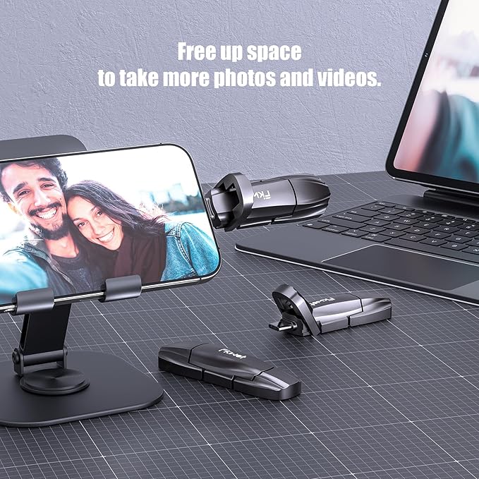 Fikwot External SSD USB Flash Drive 256GB, Up to 550MB/s 2-in-1 Type C+ USB A USB3.2 Gen2 Solid State Thumb Drive SSD Stick for iPhone 15/16/Android/Windows/Mac/PC/Laptops