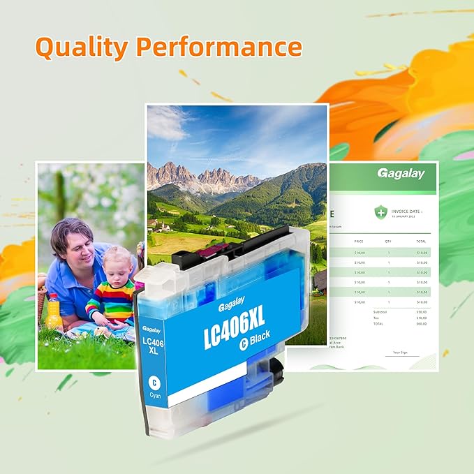 Gagalay Ink Cartridges for Brother Printer Replacement for Brother Ink Cartridges Work for MFC-J4335DW MFC-J5855DW MFC-J6555DW Printers, X-Large Capacity, Black Color