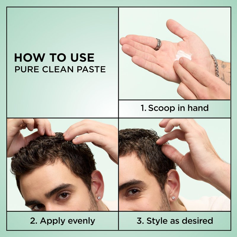 Garnier Fructis Style Pure Clean Finishing Paste, 2 Oz, 1 Count (Packaging May Vary)