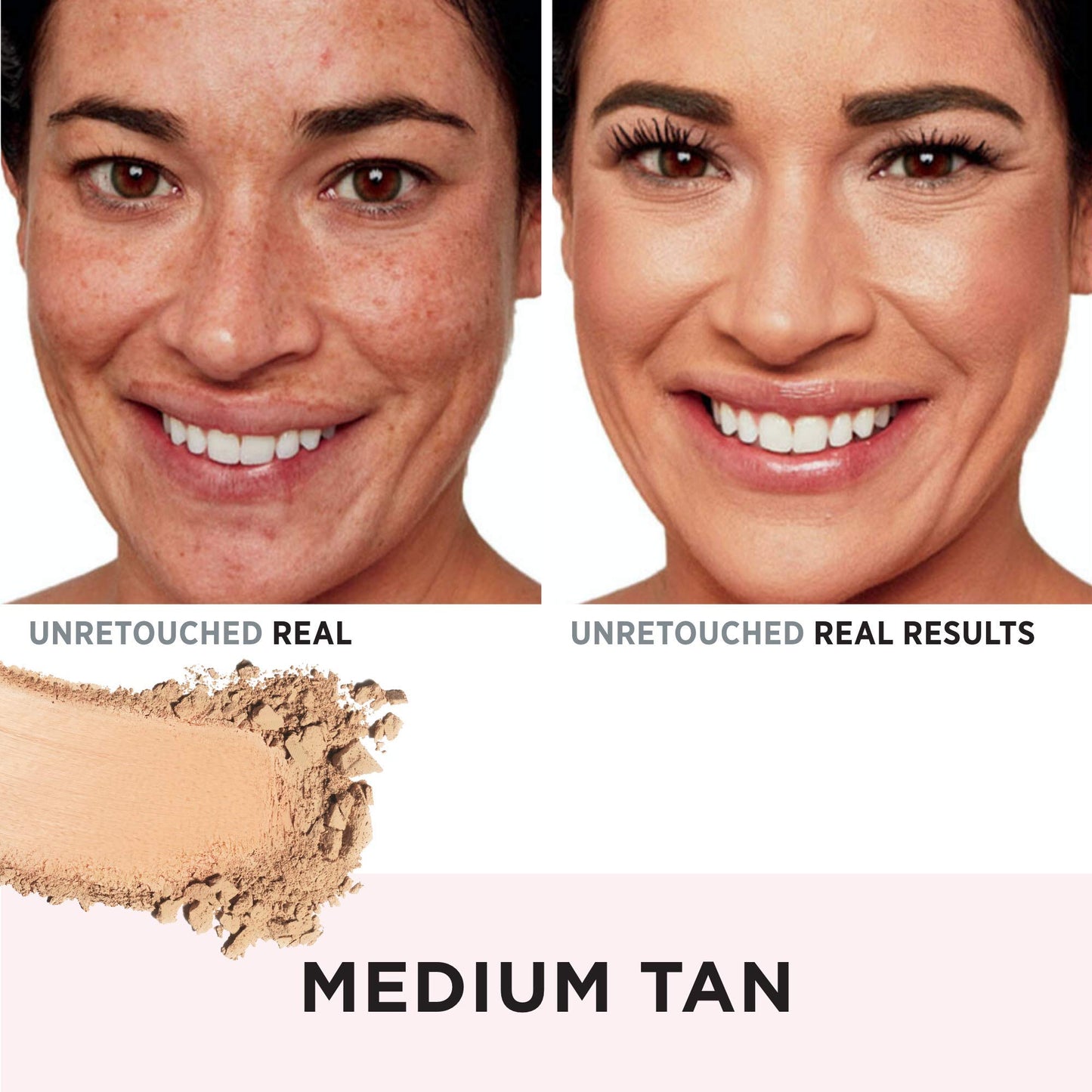 IT Cosmetics CC+ Airbrush Perfecting Powder Foundation (Medium Tan) - Sheer to Full Coverage Pressed Powder, Blurring Pores & Dark Spots, Anti-Aging Face Makeup, Collagen & Niacinamide - 0.33 oz