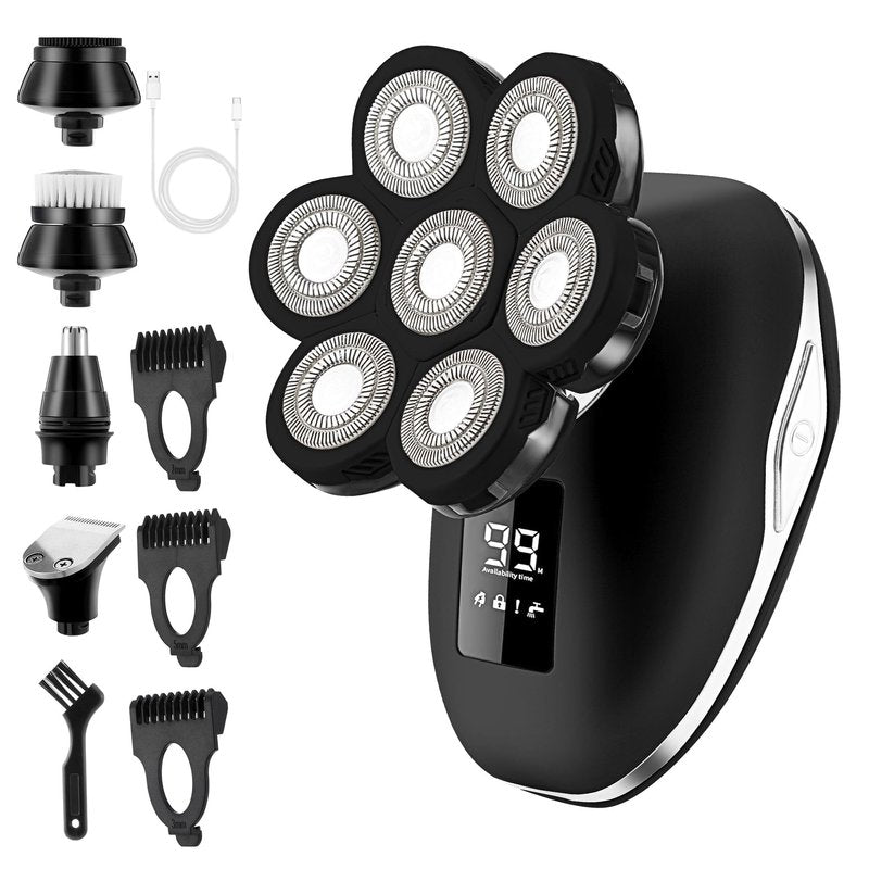 Electric Razors for Women, 7D Electric Shaver for Women, 5 in 1 Lady Shavers, Wet/Dry Bikini Trimmer, Rechargeable Face Razor for Arms Legs Armpit Pubic Area