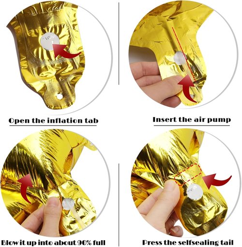 Gold Number 40 Balloon - 40-Inch Golden Birthday Decoration for 40th Party Celebrations
