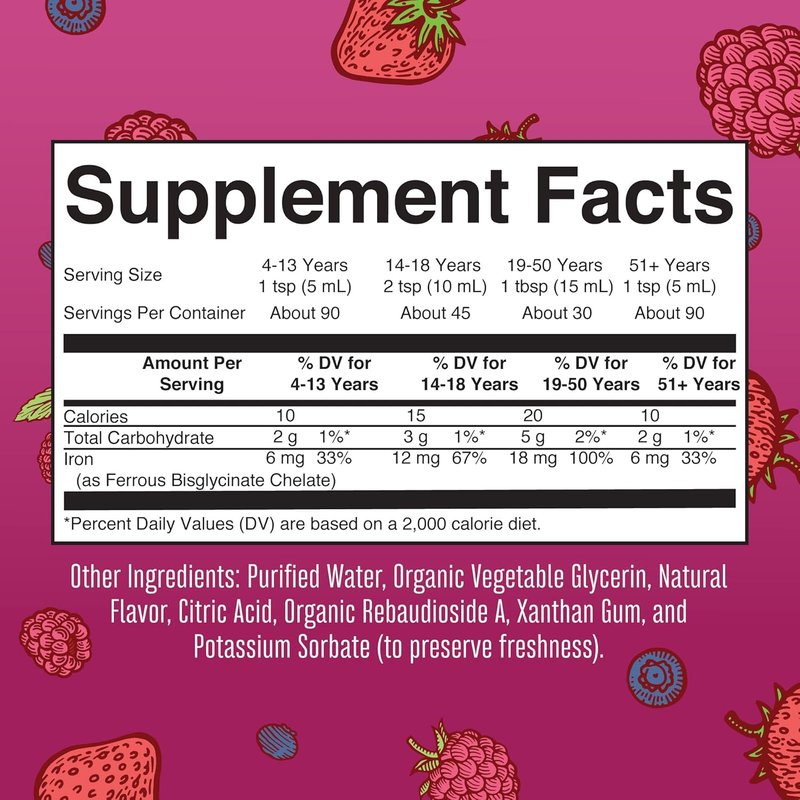 MaryRuth's Liquid Morning Multivitamin - Hair Growth & Iron Supplement | Vegan, Non-GMO, 30oz