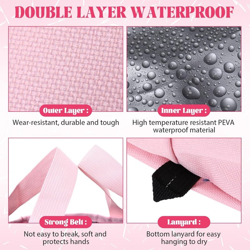 FillTouch Pink Foldable Foot Bath Kit - 15L Soaking Tub, Collapsible Towels & Slippers for Spa Parties | Portable Pedicure Set