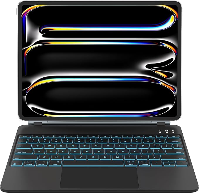 Otuoor iPad Pro 13-inch Case with Keyboard (M5 2025/M4 2024), Uninterrupted View, Snap Tight, Magic Keyboard iPad Pro 13-inch with Comfort Angle, Effortless Command, Black