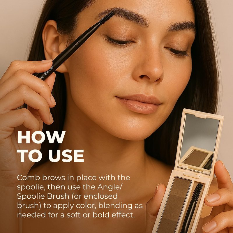 Beauty For Real Brow Max Ombre Brow Powder, Light - Shapes, Balances & Defines Eyebrows - Long-Wear Formula - Vegan, Cruelty Free & Paraben Free
