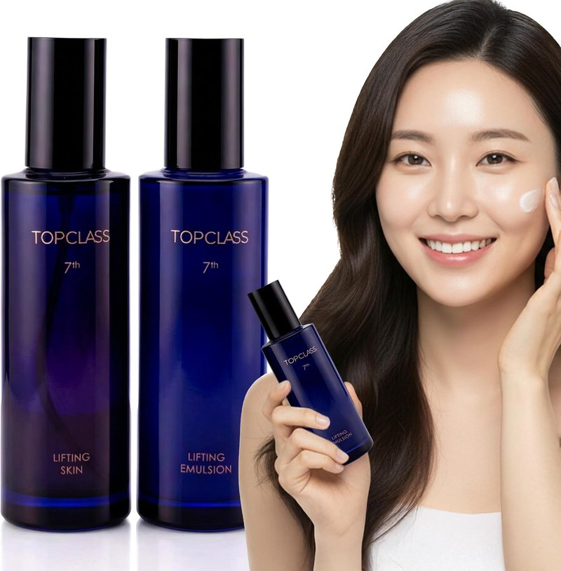 Lifting Duo Set - Firming Toner & Emulsion with Triple Collagen | Anti-Aging Korean Skincare | 3.38 fl oz Each