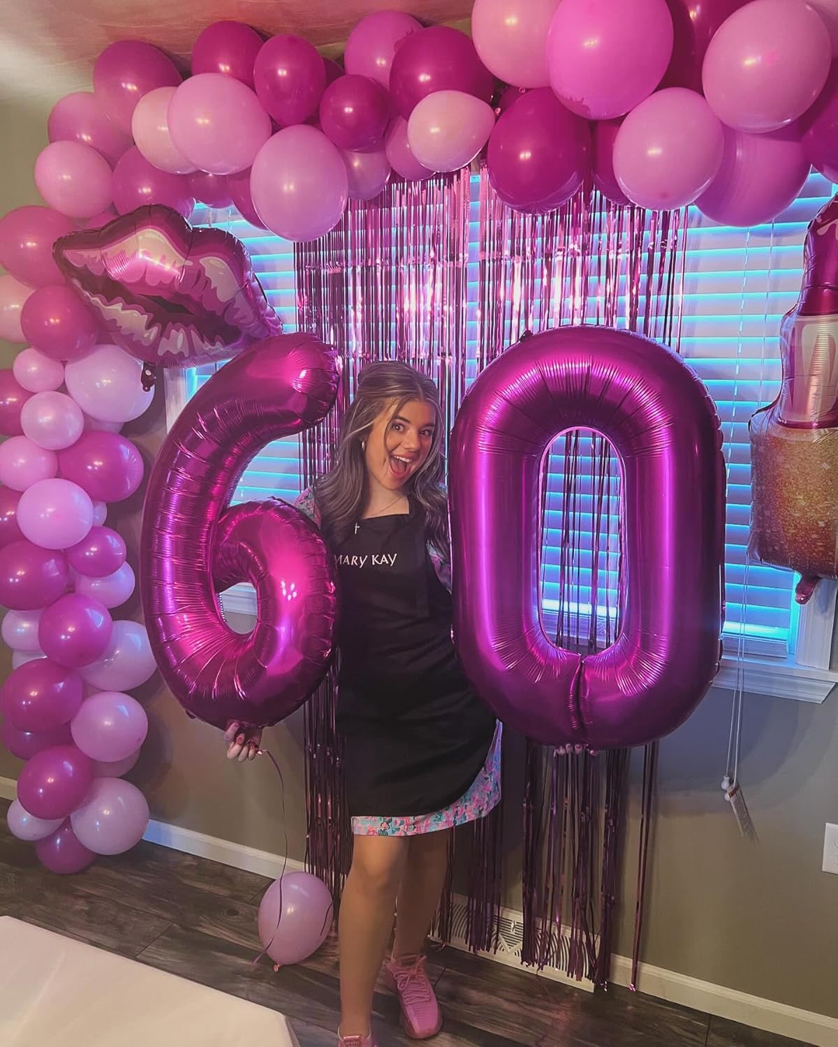 Rosy Purple Number 9 Balloon - 40 Inch Giant Birthday Decoration for Girls | Perfect for 9th, 19th, and 29th Parties