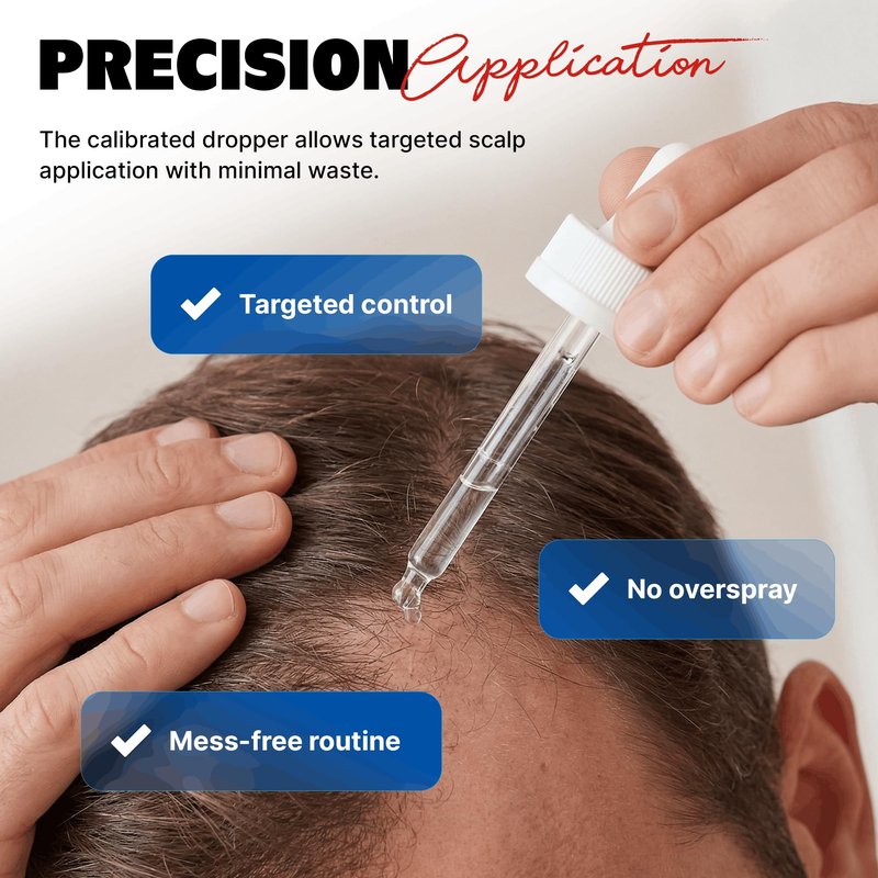 Kirkland Signature Minoxidil 5% Topical Solution for Men - 6 Month Supply (6 x 2 Fl Oz), Hair Regrowth Treatment with Dropper