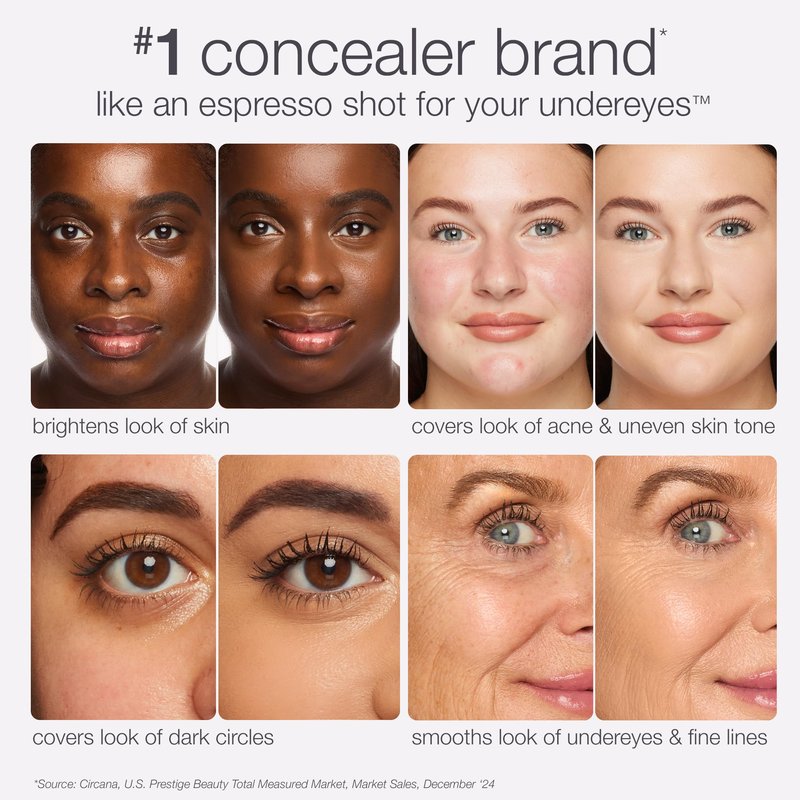 tarte shape tape creamy concealer – Full Coverage Makeup with Built-In Eye Cream, 24HR Hydrating Natural Moisturizing Matte Finish for Redness & Fine Lines, Vegan & Cruelty-Free, travel size, 12N
