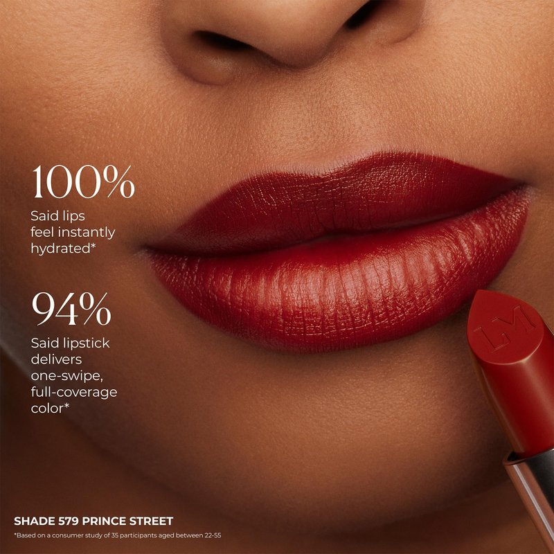 Laura Mercier Caviar Hydra Crème Lipstick, 16HR Hydration and Lip Barrier Repair, All Day Wear, Plumping, Smudge- & Fade-proof, Creamy Satin Finish, Infused with Hyaluronic Acid, 612 Park Ave