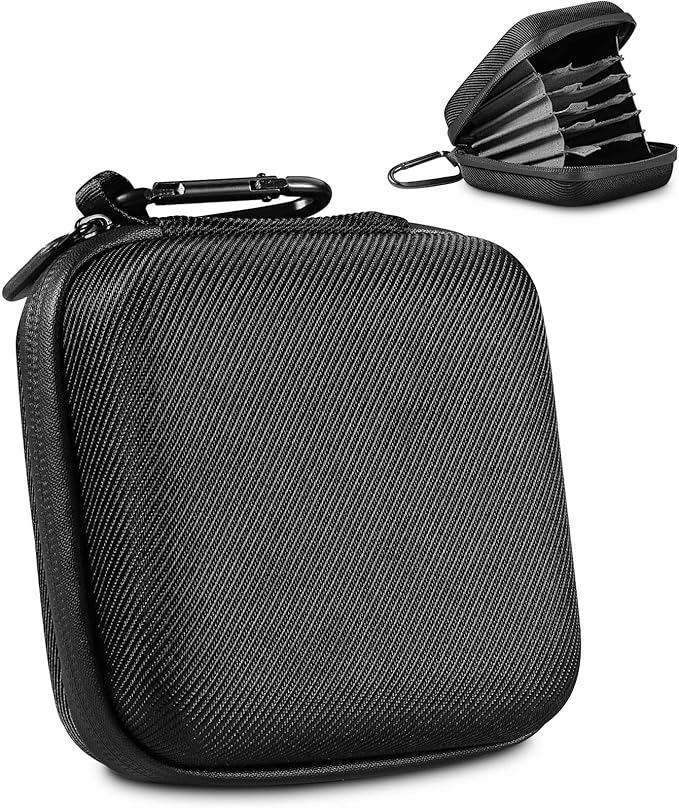 Yullmu Hard Shell Camera Filter Case Camera Filter Accessories and Storage Suitable for 6 circular filters with a maximum diameter of 95mm Microfiber-Lined Pockets
