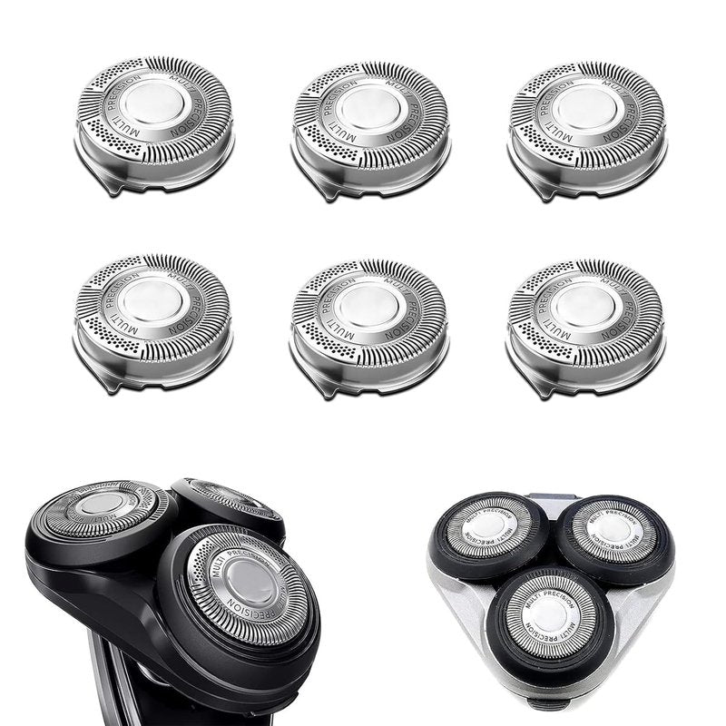 Philips Norelco SH50/52 Replacement Heads - Compatible Electric Shaver Parts | 6-Pack for Series 5000