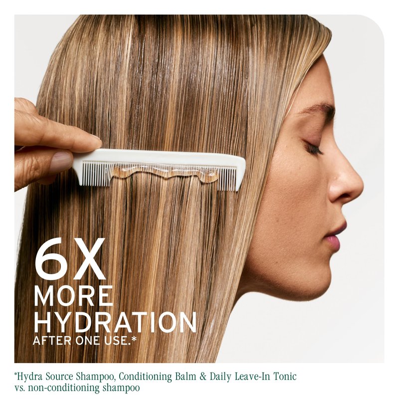 Biolage Hydra Source Detangling Solution - Conditions, Instantly Detangles & Controls Static, For Dry Hair, With Micro-Filtered Aloe Vera & Fermented Hyaluronic Acid, 33.8 Fl Oz, Packaging may vary