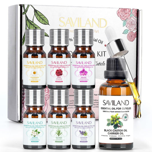 SAVILAND Essential Oil Cuticle Oil - Nail Oil for Growth Strength Scented Essential Oils for Nails, Diffuser, Humidifiers, Skin Care, Massage, Laundry, DIY Candle Christmas Gift for Women
