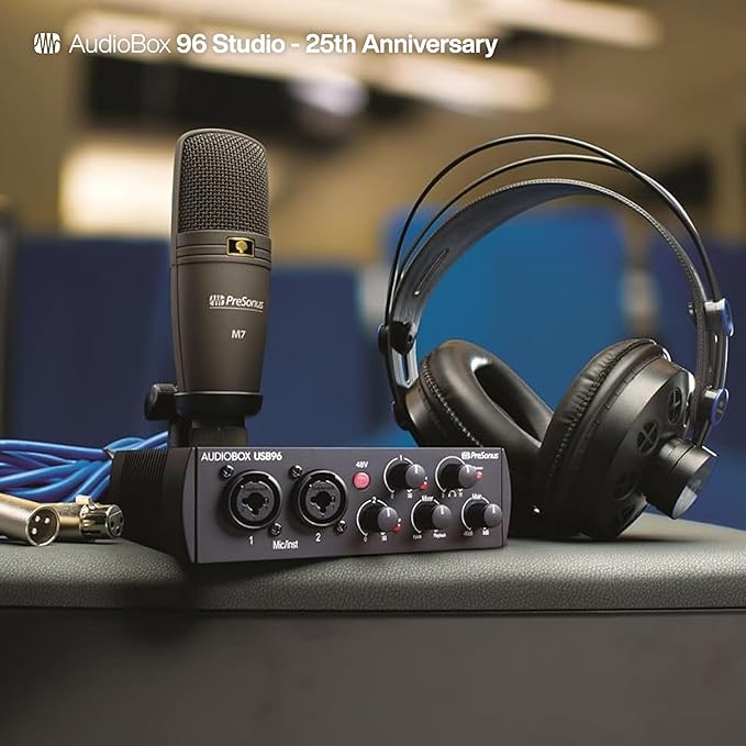 PreSonus AudioBox USB 96 25th Anniversary Studio Recording Package