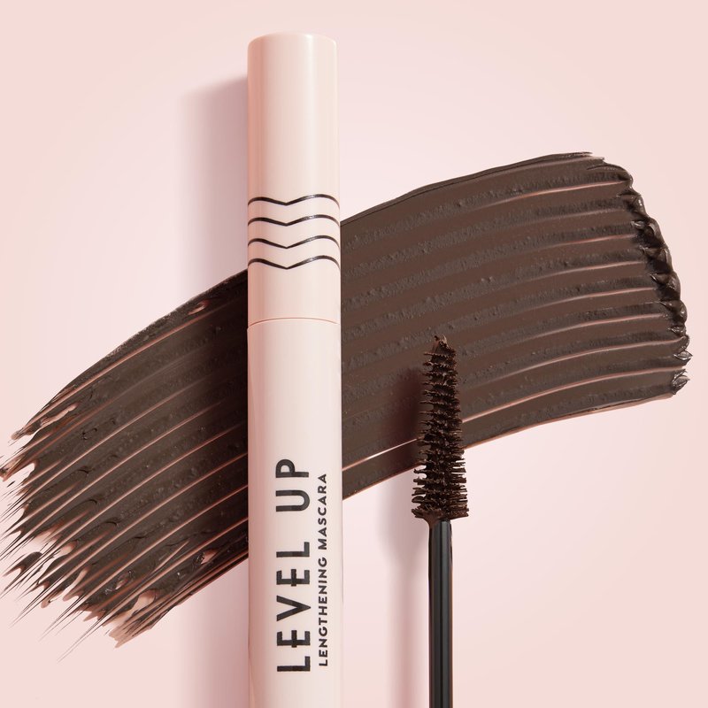 ColourPop Level Up Lengthening Mascara - Ultra-Pigmented Brown Mascara to Lift, Lengthen & Separate Lashes - Made with a Precision Tip Tapered Brush - Brown (0.25 fl oz)
