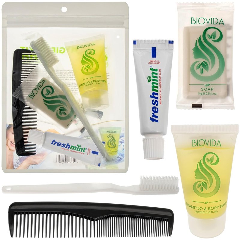 24 Hygiene Kits - Essential Toiletry Kits for Men & Women | Travel & Charity 5-Piece Set