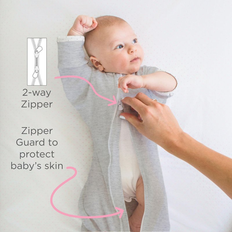 SwaddleDesigns Transitional Swaddle Sack, Arms Up Half-Length Sleeves & Mitten Cuffs, Swaddle for Newborn Transition to Baby Sleep Sack Wearable Blanket, Medium, 3-6 month, 14-21 lb, Tiny Hedgehogs