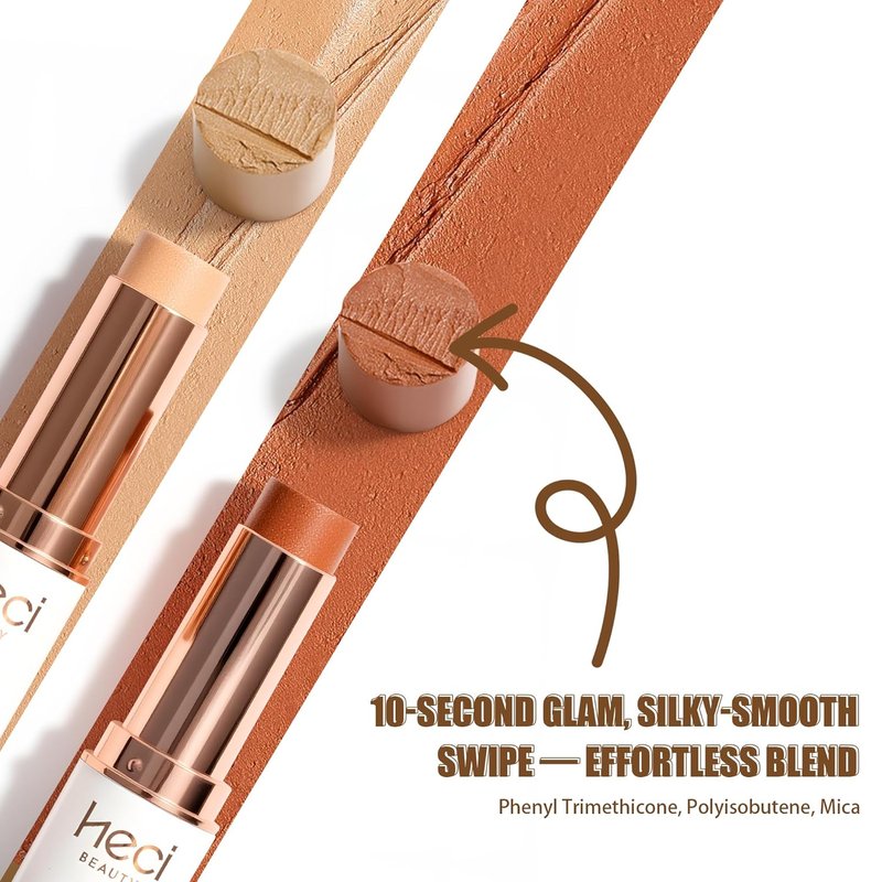 Tinted Foundation Stick - Balm to Cream Formula with Hydrating Ingredients | Medium Dark 04, 0.25 oz