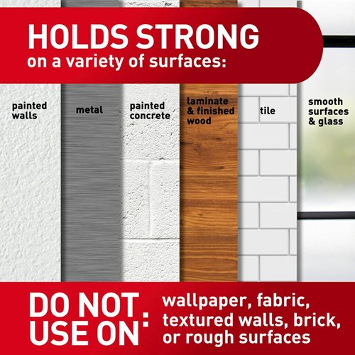 Command 5 lb Large Utility Hooks - Damage-Free Adhesive Wall Hooks for Home & Office Organization | 14 Hooks & 16 Strips