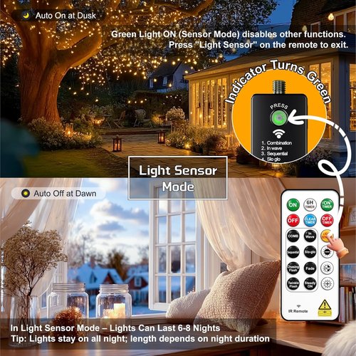 HXWEIYE 300L Curtain Lights - 100 LED Rechargeable Outdoor Fairy Lights with Remote & Timer | 2 Pack