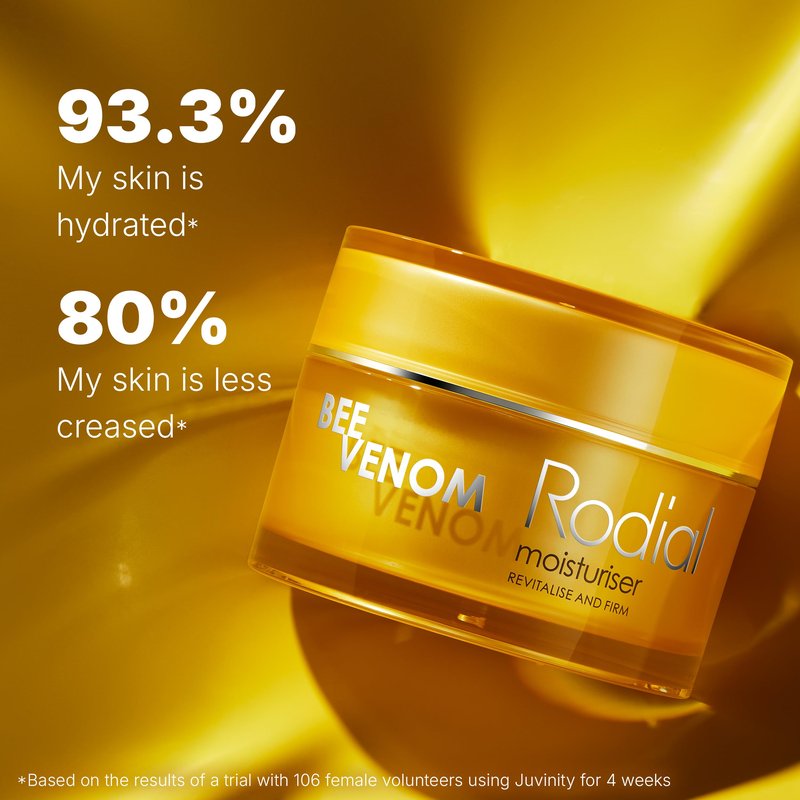 Rodial Bee Venom Facial Moisturiser 1.7 fl oz - Advanced Firming & Plumping Face Cream with Juvinity for Elasticity, Radiance & Long-Lasting Hydration