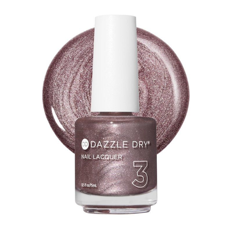 Dazzle Dry Nail Lacquer (Step 3) - Out N' About - A rose gold metallic. Full-coverage metallic. (0.5 fl oz)