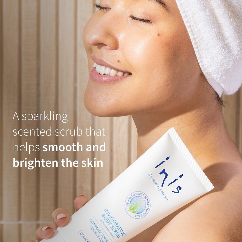 Inis the Energy of the Sea - Scented Body Scrub for Women and Men, Exfoliating Scrub with Irish Moss, Pumice and Sea Minerals, Moisturizing Body Polish for Soft Smooth Skin, 7 oz
