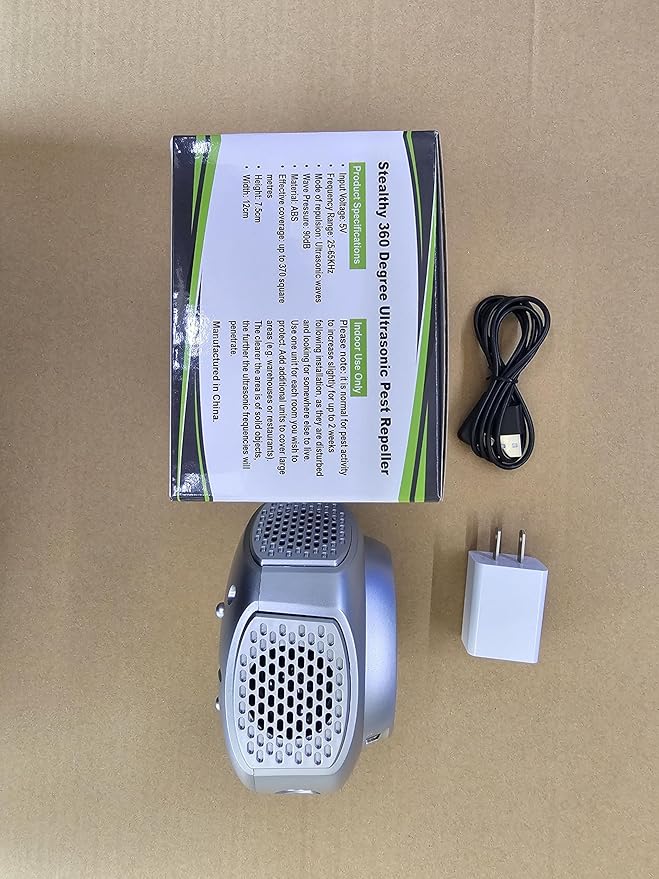 Ultrasonic Pest Repellent Plug in Electronic Device Mouse Traps,Mice Rat Squirrel Spider Repeller for Indoor Use,House Kitchen Garage Basement Office Attic 3 Modes Silver