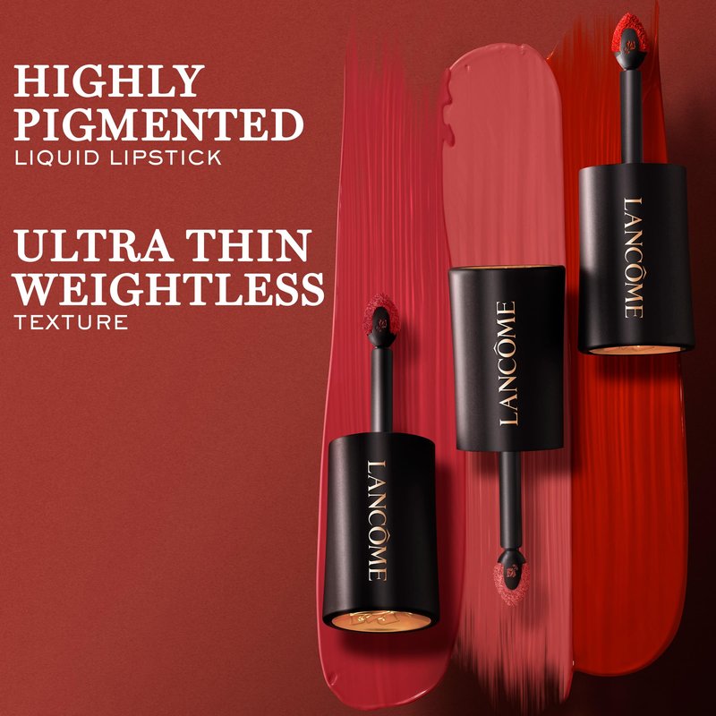 Lancôme L'Absolu Rouge Drama Ink Semi-Matte Liquid Lipstick - Highly Pigmented - All Day Wear - 274 French Tea