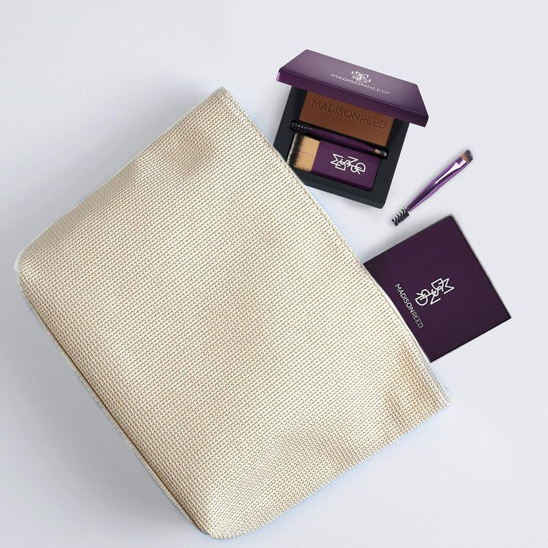 Madison Reed Root Touch Up Powder - Ombra Dark Brown | Instant Gray Coverage & Brow Filler, 0.13 oz (60 Uses)