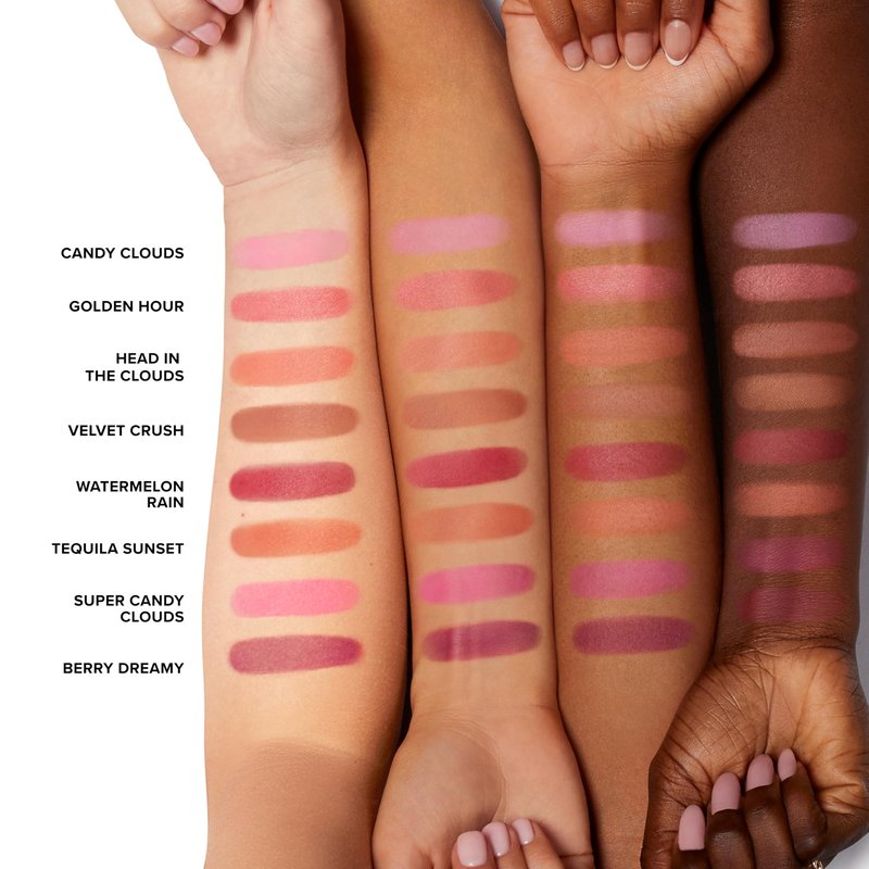 Too Faced Cloud Crush Blurring Blush | Velvety Powder Blush for Cheeks with High-Pigment Formula | 93% Naturally Derived Ingredients, Vegan & Cruelty-Free, Candy Clouds, 0.17 Ounce
