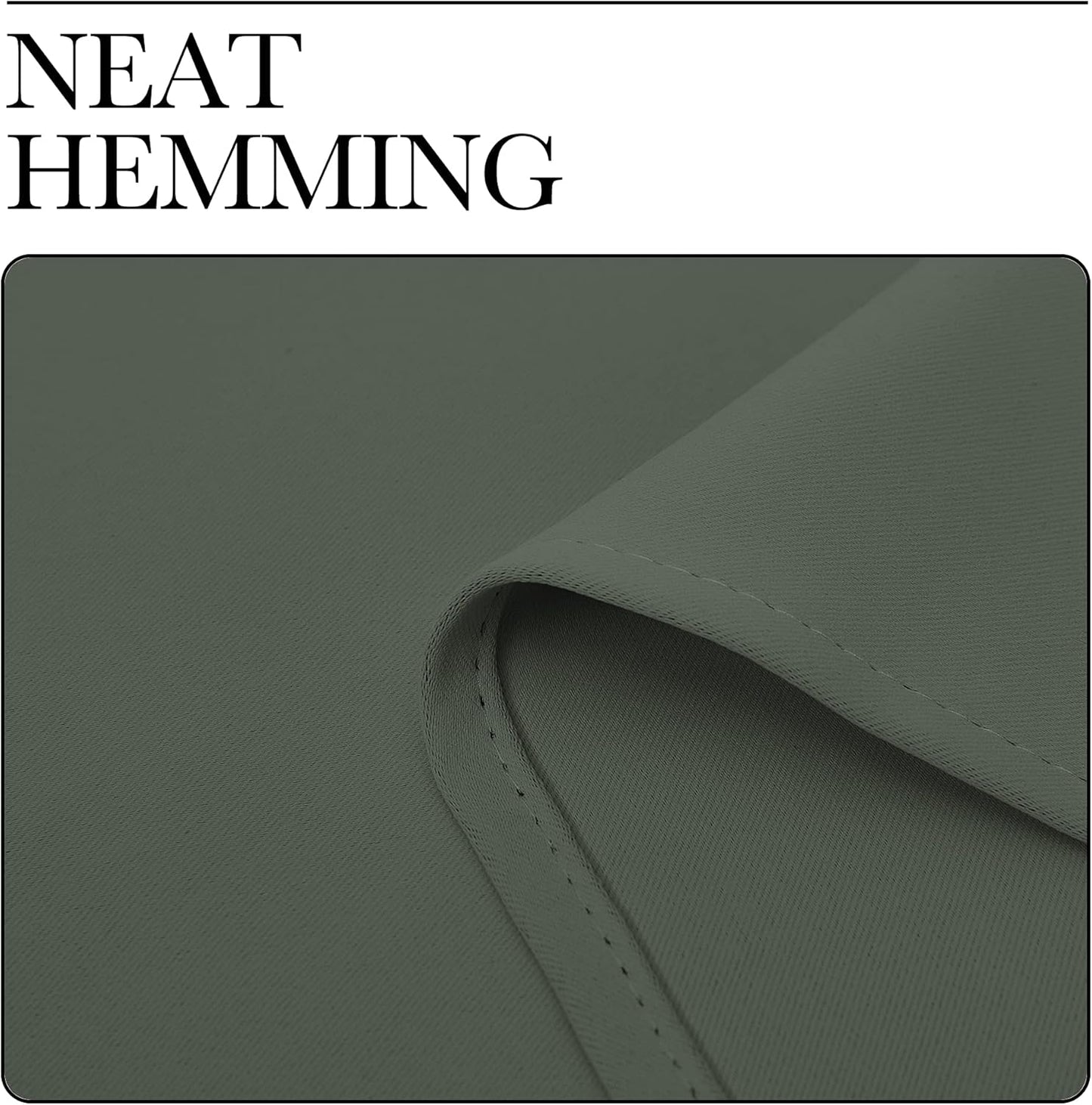 NICETOWN Thermal Insulated Blackout Curtains - Room Darkening Grommet Drapes, Dark Mallard, Set of 2 (55x68")