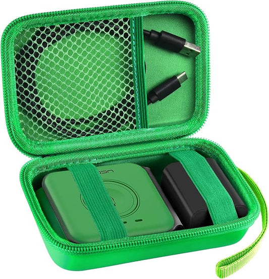 ANKHOH Travel Case for UCOMX for Nano/for Rtops/for Hicober/for Iseyyox 3 in 1 Wireless Charger, Foldable Magnetic Charging Station Storage Holder Bag for Fast Charge Pad Cable Adapter Green-Box Only