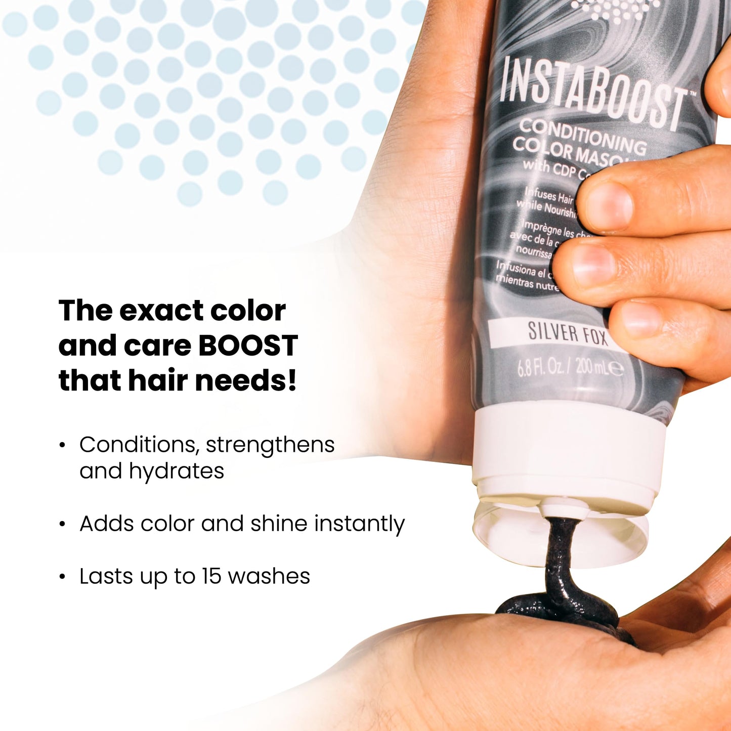 ALOXXI InstaBoost TEAL Color Depositing Conditioner, 6.8 Fl Oz - Aquamarine Dream - Deep Conditioning Hair Mask for Instant Temporary Hair Color Dye