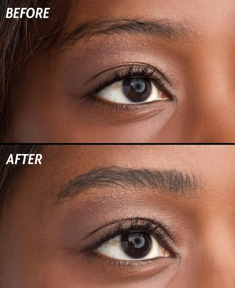 Brow Creation Gel - Tinted Fiber Gel for Thicker, Fluffier Brows | Vegan & Cruelty-Free - Licorice Tease (Black) - 6.0ml