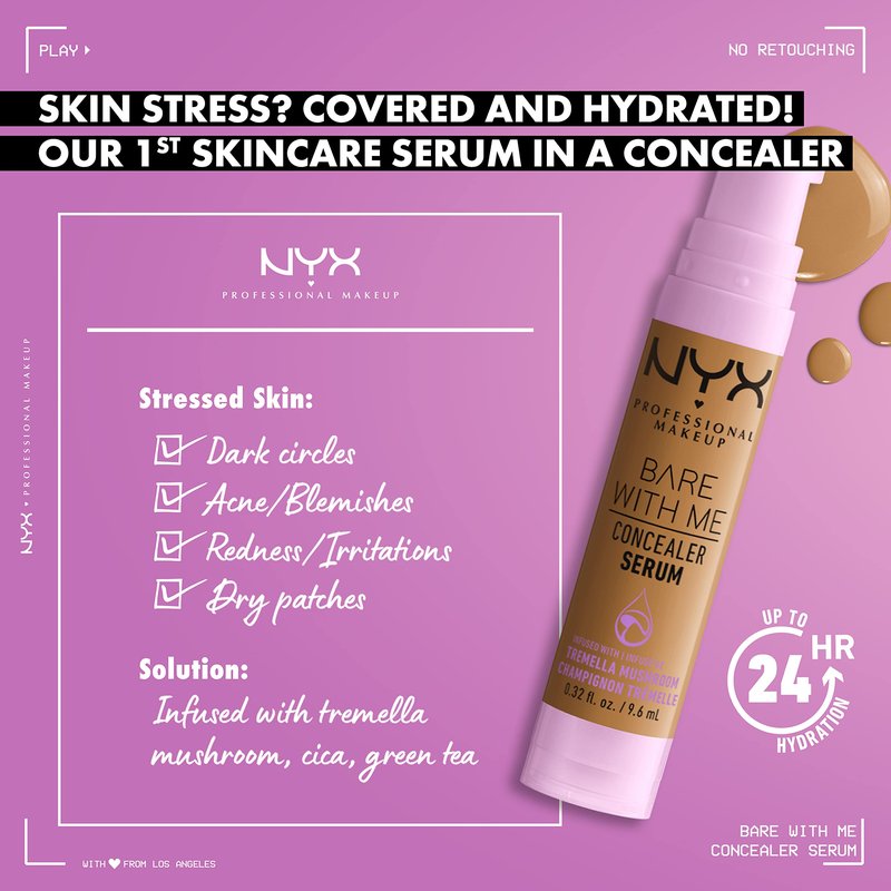 NYX Bare With Me Concealer Serum Bundle - Golden & Beige